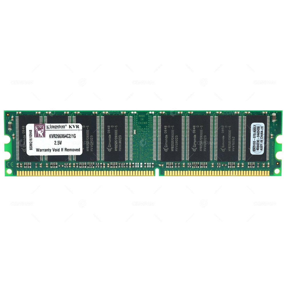 KVR266X64C2-1G KINGSTON MEMORY 1GB PC2100 DDR 266MHZ CL2.5 KVR266X64C2 KVR266X64C2/1G
